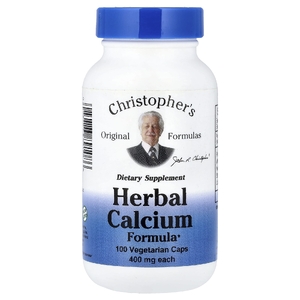 Christopher's Original Formulas, травяная формула с кальцием, 100 вегетарианских капсул