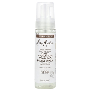 SheaMoisture, 100% кокосовое масло первого отжима, увлажняющая пенка для ежедневного умывания, 222 мл (7,5 жидк. унц.)