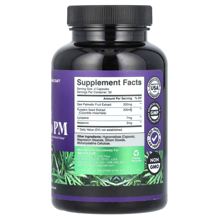 Nature's Craft, Saw Palmetto PM`` 100 капсул