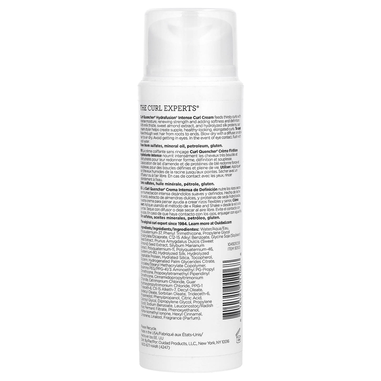 Ouidad, Curl Quencher®, крем для интенсивных локонов Hydrafusion®, 145 мл (5 жидк. унц.) (Товар снят с продажи) 