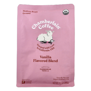 Chamberlain Coffee, органический кофе арабика, молотый, средней обжарки, ваниль, 283 г (10 унций)