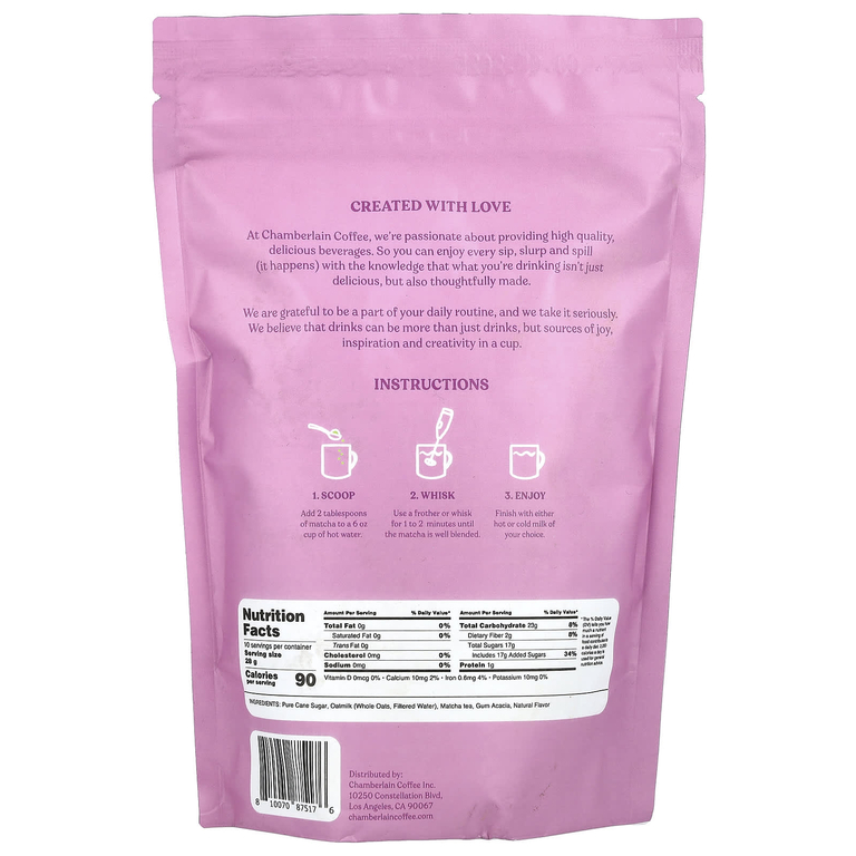 Chamberlain Coffee, Латте с лавандой и овсяным молоком, 283 г (10 унций)