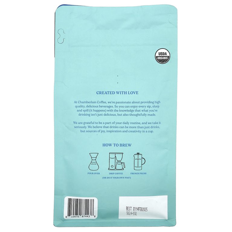 Chamberlain Coffee, Смесь теста для торта «Сладкая выдра», молотый, средней обжарки, 340 г (12 унций)