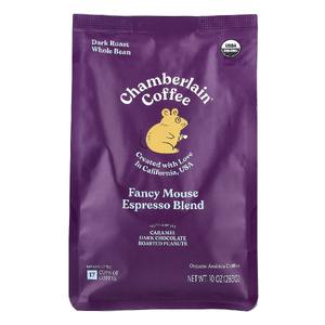 Chamberlain Coffee, Fancy Mouse, эспрессо-смесь, в зернах, темная обжарка, 383 г (10 унций)