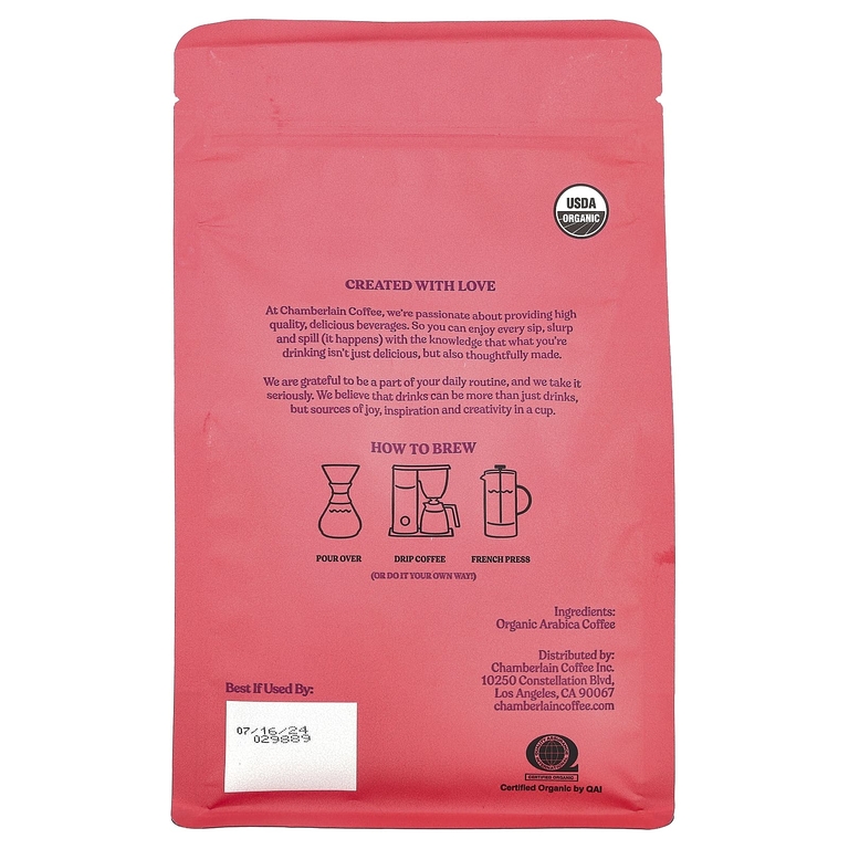 Chamberlain Coffee, Смесь для собак Social, молотая, средней обжарки, 340 г (12 унций) (Товар снят с продажи) 