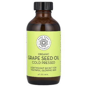 Pure Body Naturals, Органическое масло из виноградных косточек, 118 мл (4 жидк. унц.)