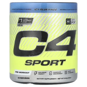 C4 / Cellucor, C4® Sport, предтренировочный комплекс, со вкусом голубой малины, 244 г (8,6 унции)