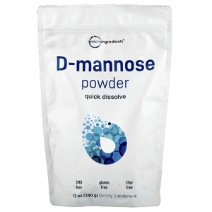 Micro Ingredients, D-манноза в порошке, 340 г (12 унций)