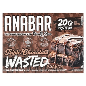 The Anabar, The Protein-Packed Candy Bar®, тройной шоколад, 12 батончиков по 68 г (2,39 унции)