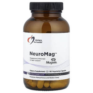 Designs For Health, NeuroMag™, 90 вегетарианских капсул (48,3 мг в 1 капсуле)