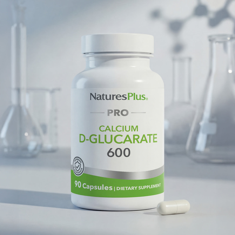 NaturesPlus, Pro, D-глюкарат кальция 600, 90 капсул (600 мг в 1 капсуле)