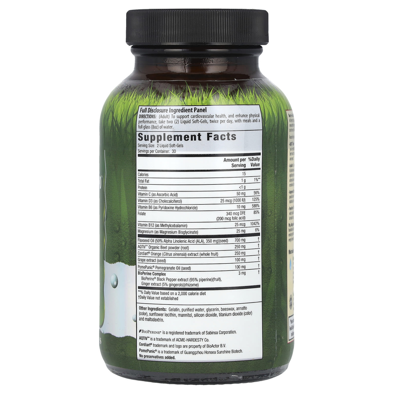 Irwin Naturals, Beets-4-Cardio™, 60 желатиновых капсул (Товар снят с продажи) 
