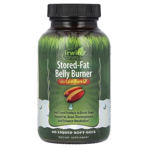 Irwin Naturals, жиросжигатель живота с накопленным жиром и CaloriBurn GP®, 40 желатиновых капсул
