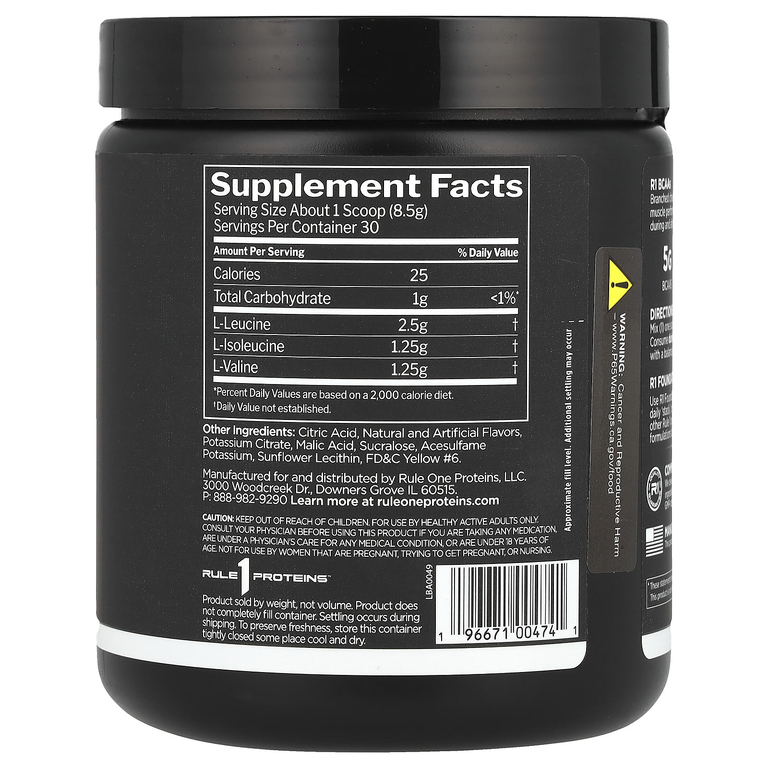 Rule One Proteins, BCAA, со вкусом апельсина, 255 г (8,99 унции)