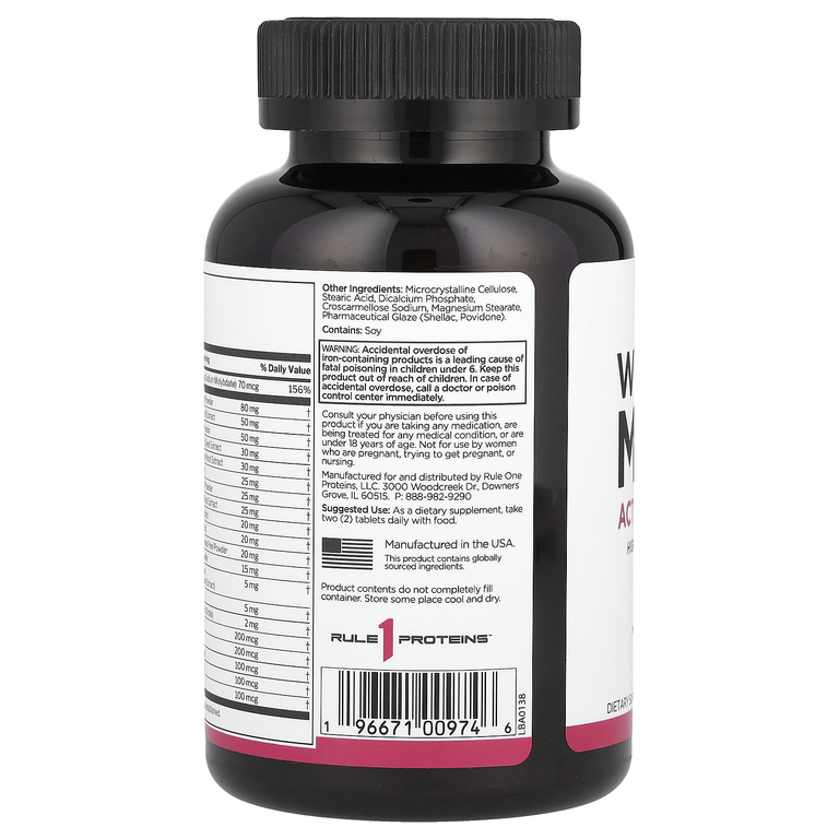 Rule One Proteins, Women's Multi ™, для активного образа жизни, 60 таблеток
