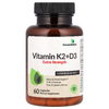 Futurebiotics, витамины K2 и D3, повышенная сила действия, 60 капсул