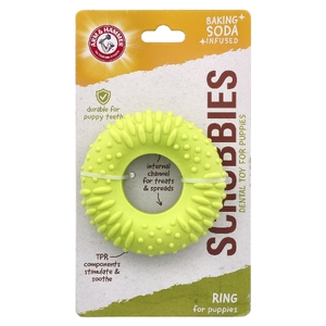 Arm & Hammer, Scrubbies, стоматологическая игрушка для щенков, кольцо, 1 игрушка (Товар снят с продажи) 