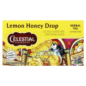 Celestial Seasonings, Herbal Tea, лимонно-медовые капли, без кофеина, 16 чайных пакетиков, 22 г (0,8 унции) (Товар снят с продажи) 