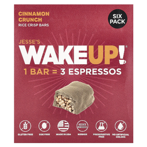 Jesse's WAKEUP!, Rice Crisp Bars, хрустящие батончики с корицей, 6 батончиков, 32 г (1,13 унции) каждый (Товар снят с продажи) 
