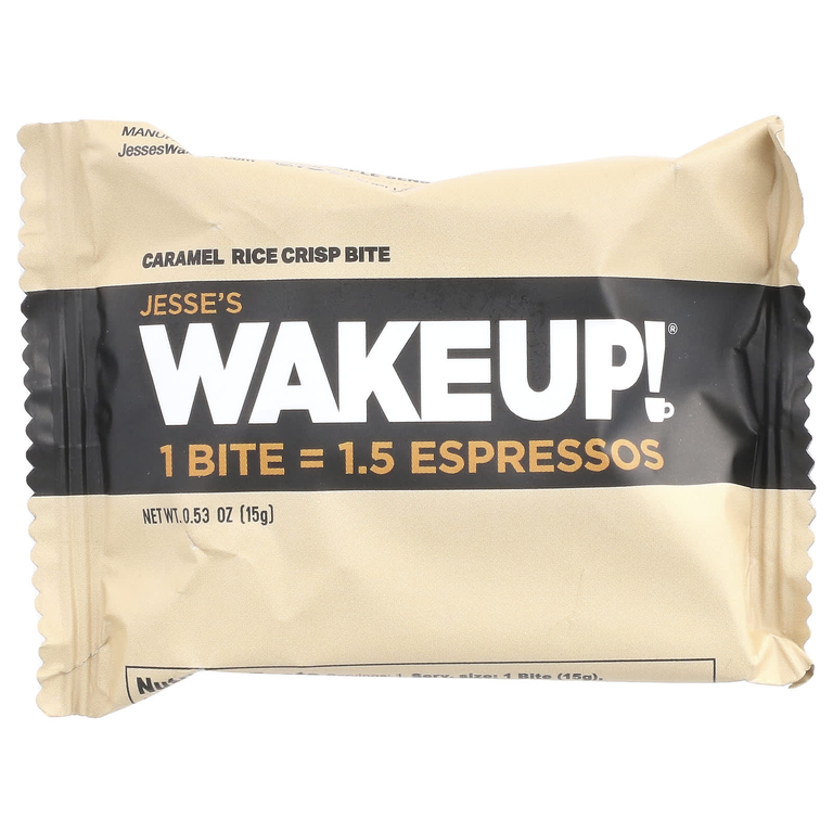 Jesse's WAKEUP!, Rice Crisp Bites, карамель, 8 пакетиков по 15 г (0,53 унции) (Товар снят с продажи) 
