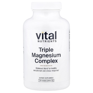Vital Nutrients, тройной комплекс магния, 180 веганских капсул (250 мг в 1 капсуле)