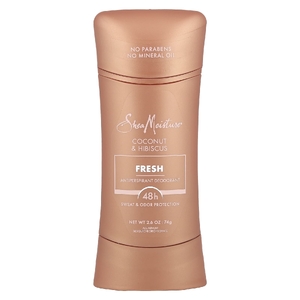 SheaMoisture, Дезодорант-антиперспирант, свежий, с кокосом и гибискусом, 74 г (2,6 унции)