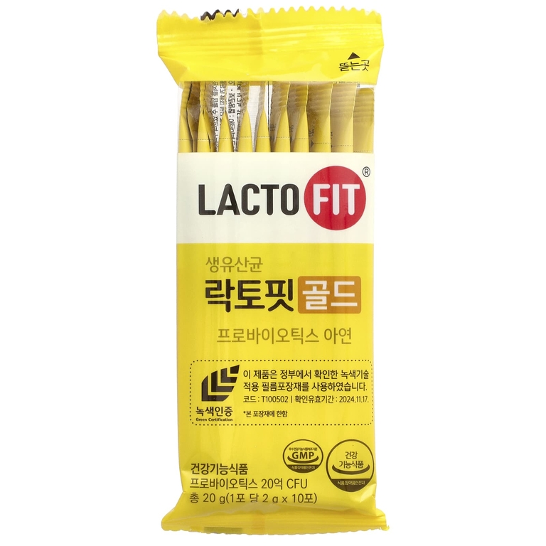 Lactofit, Пробиотик, золото, 50 стиков (2 г) каждый (Товар снят с продажи) 