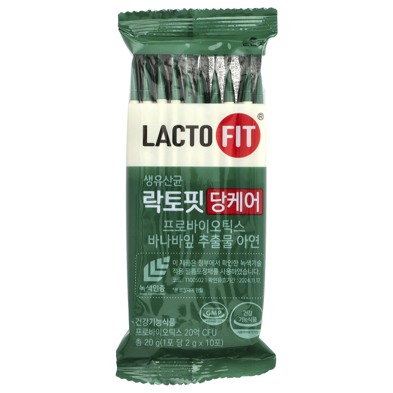 Lactofit, Пробиотик, уровень сахара в крови, 60 стиков (2 г) каждый