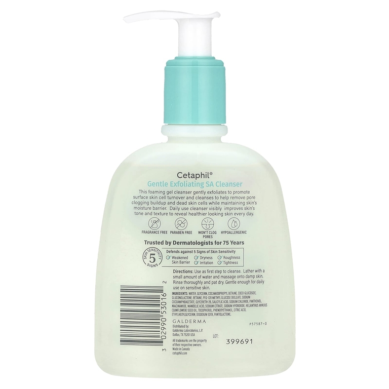 Cetaphil, Мягкое отшелушивающее очищающее средство, 237 мл (8 жидк. унц.)