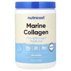 Nutricost, Морской коллаген из дикой тихоокеанской трески, без добавок, 227 г (8,1 унции)