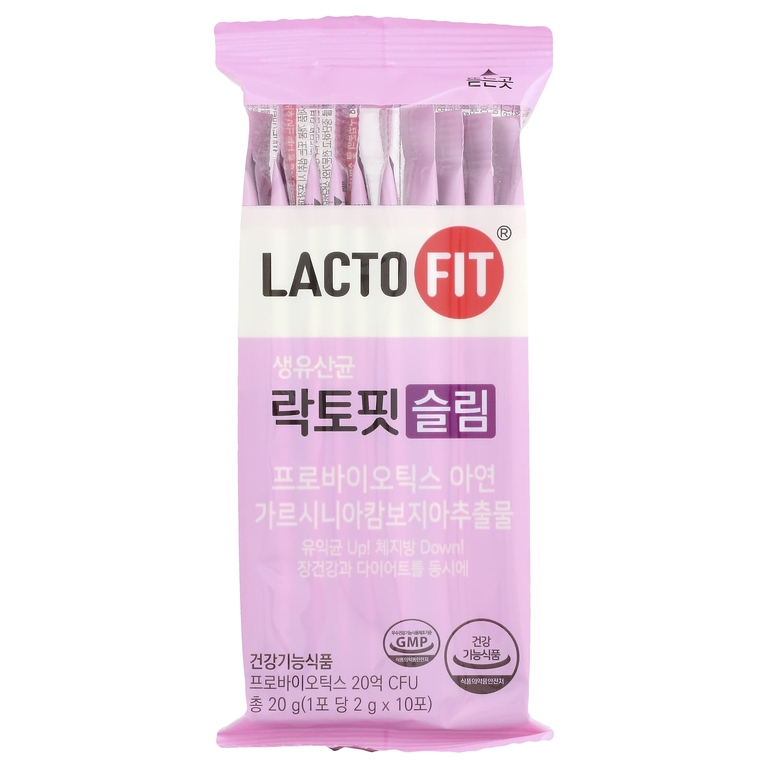 Lactofit, Пробиотик, для тонкого роста, 60 стиков (2 г) каждый