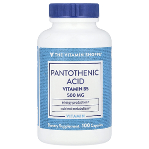 The Vitamin Shoppe, Пантотеновая кислота, витамин B5, 100 капсул