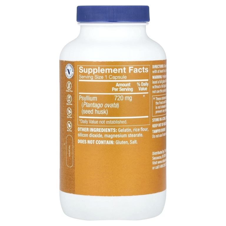 The Vitamin Shoppe, Шелуха семян подорожника, 300 капсул (720 мг на капсулу)