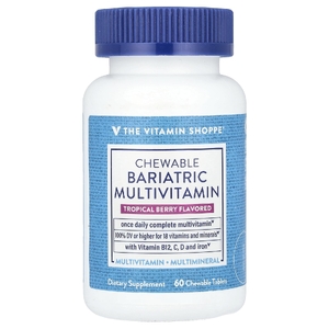 The Vitamin Shoppe, Жевательные бариатрические мультивитамины, тропические ягоды, 60 жевательных таблеток