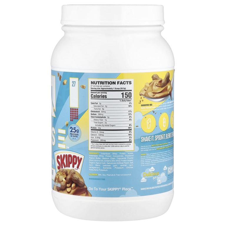 RYSE, Loaded Protein, Skypy®, арахисовая паста, 1077 г (2,4 фунта)