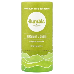 Humble Brands, Дезодорант без алюминия, бергамот и имбирь, 75 г (2,65 унции)