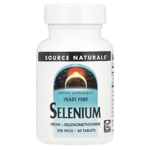 Source Naturals, Селен, без дрожжей, 200 мкг, 60 таблеток