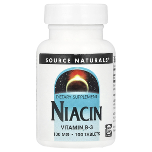 Source Naturals, Ниацин, 100 мг, 100 таблеток (Товар снят с продажи) 