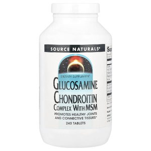 Source Naturals, Комплекс глюкозамина и хондроитина с МСМ, 240 таблеток