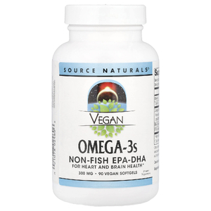Source Naturals, веганские омега-3, 300 мг, 90 веганских капсул