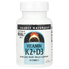 Source Naturals, Витамин K2 + D3, 30 таблеток