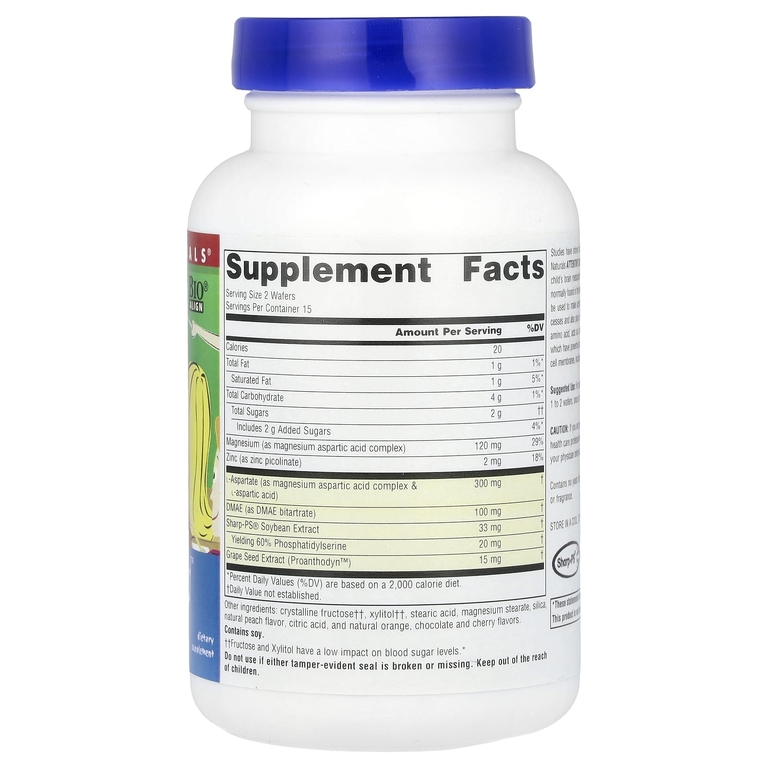 Source Naturals, Attentive Child ™, сладкое и терпкое, 30 жевательных вафель