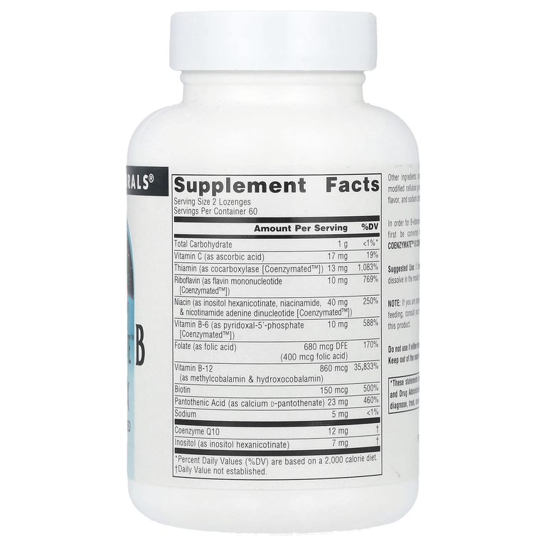 Source Naturals, Coenzymate ™ B Complex, апельсин, 120 пастилок