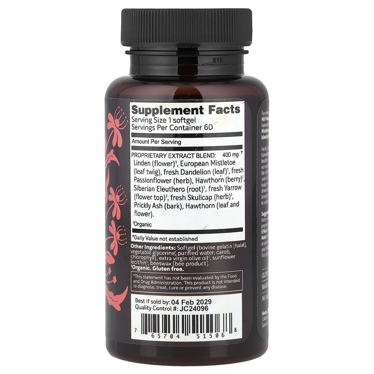 Herbs Etc., HB Pressure Tonic™, 60 капсул (Товар снят с продажи) 