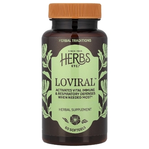 Herbs Etc., Loviral ™, 60 мягких таблеток