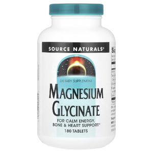 Source Naturals, Глицинат магния, 180 таблеток