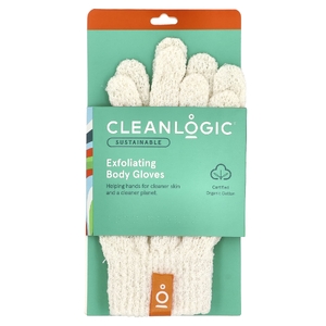 Cleanlogic, Устойчивые отшелушивающие перчатки для тела, 1 пара (Товар снят с продажи) 