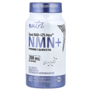 Nutri, NMN+, 60 веганских капсул