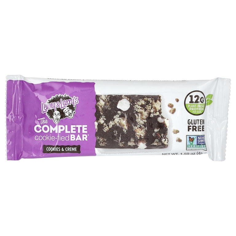 Lenny & Larry's, The Complete Cookie-Fied Bar®, печенье и крем, 9 батончиков, 45 г (1,59 унции)