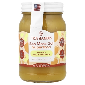 True Sea Moss, гель с морским мхом, суперфуд, манго и ананас, 473 мл (16 жидк. унций)